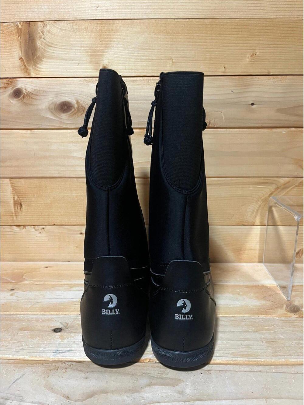 New BillyFootwear Dual Zipper High Rain Boots - Black - mens size 9 - Picture 4 of 6